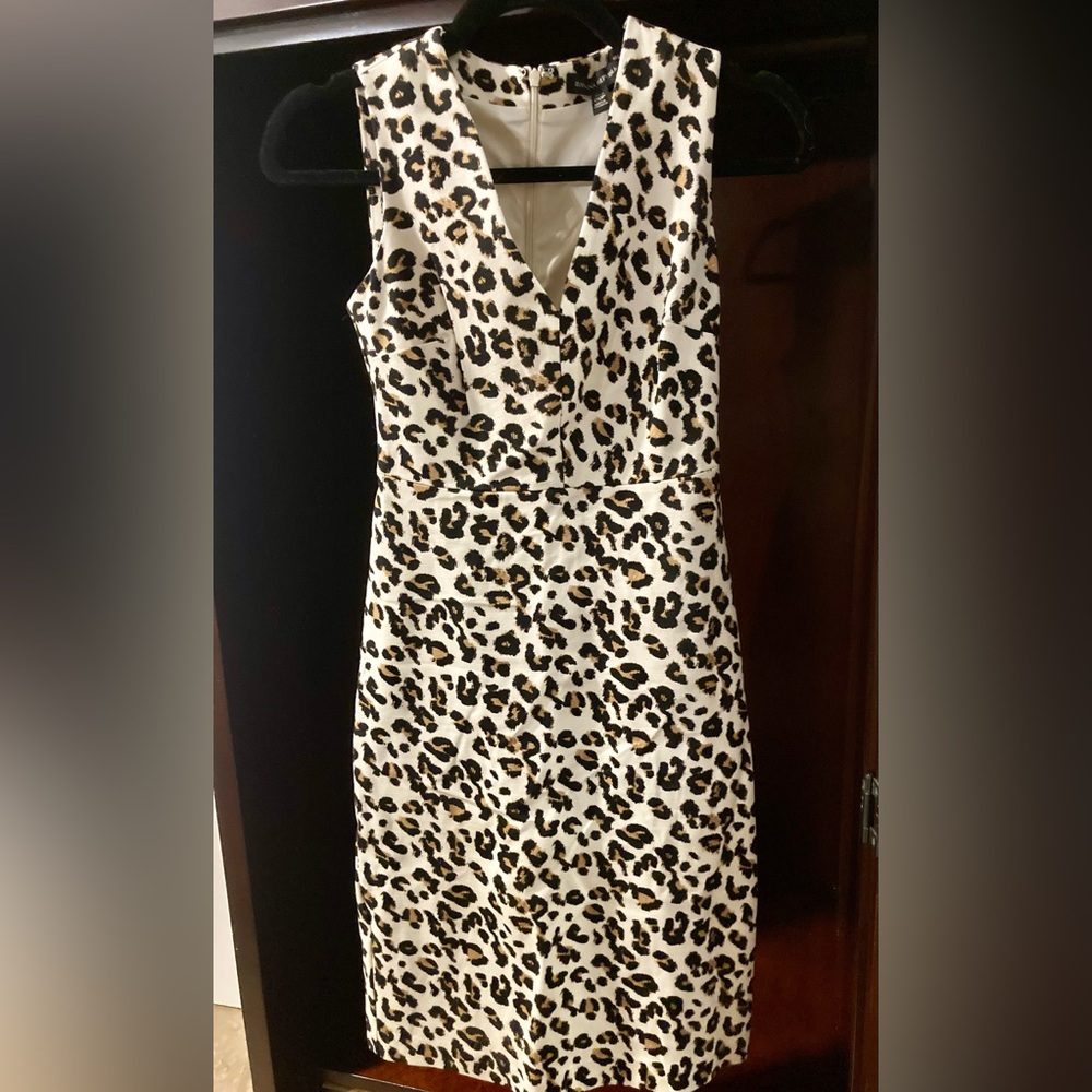 Banana Republic Animal Print Sheath Dress